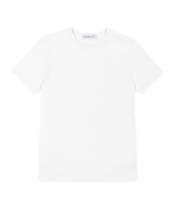Knit Shirt Co. Iconic Pima Tees White เสื้อยืดคอกลม ผ้าฝ้าย pima cotton 100% สีขาว