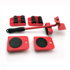 Luckin Mart Easy Furniture Appliance Lifter And Rollers Wheels Moving Tools Transport 5 Set House Heavy Duty (Random Lifter)