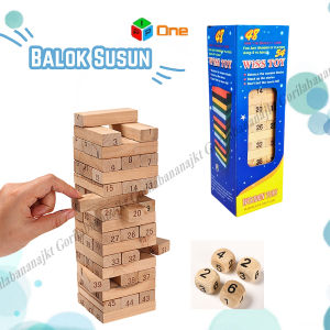Mainan anak Wiss Toys Wooden Stacko Balok Kayu Mini