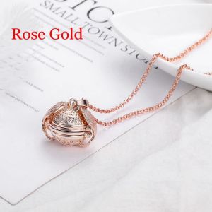 QIANHUAHOU  Jewelry Expanding Angel Wings Magic 4 Photo Pendant Memory Floating Locket Necklace Long Chain