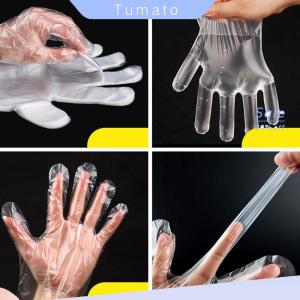 Tumato 100pcs Food Plastic Gloves Transparent Disposable Gloves Kitchen Accessories