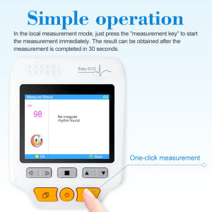 Prince 180D Portable Household Heart ECG Monitor With Electrodes and ECG Cable for Continuous Measuring