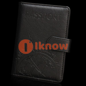 Tôi Biết RFID nổi tiếng thế giới Túi đựng Hộ chiếu xây dựng du lịch toàn cầu máy bay ngăn đựng vé nhiều ngăn chứa da cửa sổ trong suốt Túi đựng hộ chiếu