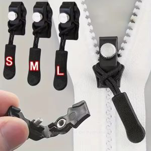 30Pcs S/M/L Zipper Slider Puller Instant Zipper Repair Kit Replacement for Travel Bag Jacket Coat DIY Sewing Crafts