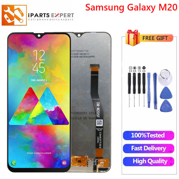 IPARTSEXPERT Original LCD For Samsung Galaxy M20 M205 LCD With