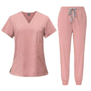 Fashionable Medical Uniform Set Medical Surgical Gown Set Stretch Fabric Wrinkle-Resistant Cleanwear