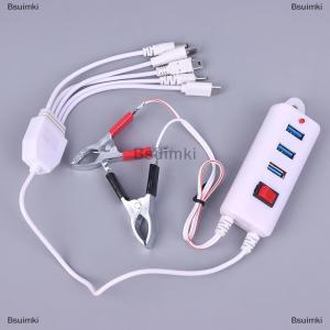 [COD] Bsuimki 3USB Clip With Switch Charger Mobile Phone Charger USB Interface Universal Battery Mobile Phone Charger