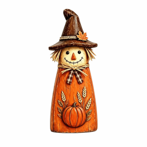 ZHONGMEET Vintage Witch Cat Decor Double Side Rustic Halloween Figurine Set Halloween Centerpiece Farmhouse Wooden Halloween Figurine Mantel Decor
