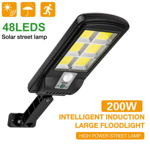 Đèn Gắn Tường Kèm Remote - Đèn Năng Lượng Mặt Trời 200W Solar Street Lamp