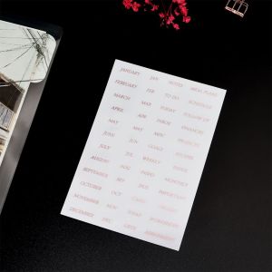 GIORGIONE 6pcs/12pcs Stationery Loose Leaf Separator Page Notebook Sticker for A5/A6 Notebook Page Dividers Diary Book Sticker Binder Index Separator Binder Index Dividers