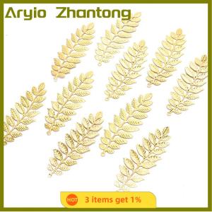 Aryio 10 cái/bộ kết nối lá cổ điển làm đồ trang sức thủ công tự làm bằng kim loại