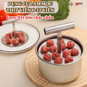 Khuôn Dụng Cụ Làm Thịt Viên Inox 304 Máy Làm Mọc Bò Viên Chả Cá Khuôn Dụng Cụ Thịt Viên Phụ Kiện Nhà Bếp ENO - XTN02