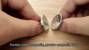 10pairs 25mm Blackout Magnetic Curtain Clips Adjustable Detachable Nail Free Light-Proof