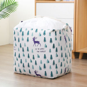 Keranjang Baju Kotor Laundry Bag 100L Kotak Lipat Jumbo Motif Terbaru Bahan Canvas Tebal