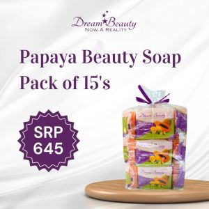 DREAM BEAUTY Papaya Soap PACK OF 15s