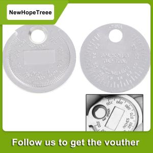 NewHopeTreee เกจวัดช่องว่างของหัวเทียนแบบเหรียญระยะ0.6-2.4มม. เกจวัดแบบหัวเทียน