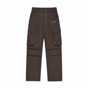 NEW WESTERN Multi-Pockets Korean Cargo Pants For Men and Women Elastic Waist band Affordable