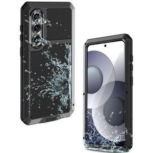 Tank Armor Metal Silicone Shockproof Case For Samsung S25 Edge S26 S24 S23 S22 S21 Plus S20 Ultra Heavy Duty Aluminum Hard Cover