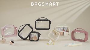 Túi đựng mỹ phẩmtrong suốt BAGSMART dành cho nữ túi đựng đồ dùng cá nhân khi đi du lịch túi đựng mỹ phẩm nhỏ xinh chống thấm nước được TSA chấp thuận túi đựng mỹ phẩm trong suốt có khóa kéo tiện dụng cho các vật dụng cần thiết trong xe hơi (mà