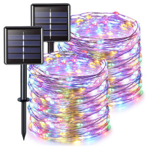 (Mua 1 tặng 1) Đèn Dây Năng Lượng Mặt Trời Ngoài Trời Đèn Thần Tiên 32M 300LED 22M 200Leds 12m100led 7M 50Led