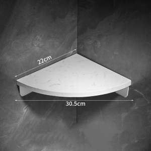 Nordic Bathroom Triangle Corner Shelf Basket Light Luxury Natural Marble Rack Shower Storage Rack