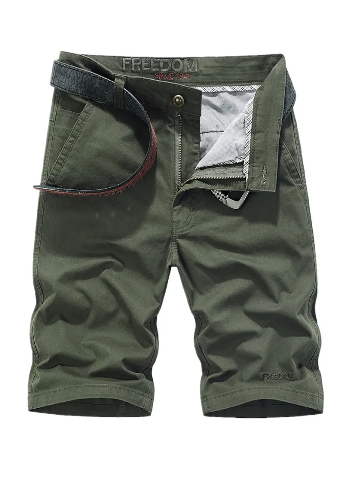 JEEP SPIRIT Men's Shorts Oversized Loose Cotton Half-length Pants