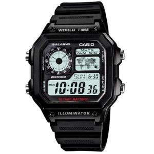 CASIO ORIGINAL - CASIO AE-1200WH-1AV - Hitam - Resin - Jam dunia JD18ST # Jam Tangan Pria Cowok Anti Air Digital Analog + CASIO AE 1200WH 1A AE-1200WH 1200 WH AE1200 AE-1200 AE1200WH AE-1200WH-1A $ WR1 STR SD7 HT7