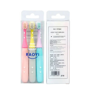 Sikat Gigi Anak Bayi Usia 2-5Tahun Kids Toothbrush Raoyi - 3pcs