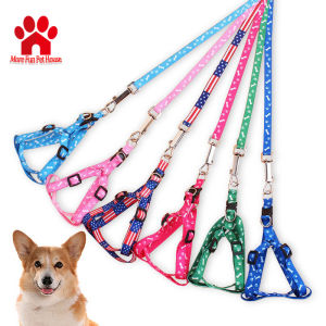 Pet Adjustable Harness Dog Leash Pet Leash Dog Harness With Leash Puppy Leash Rabbit Nylon Leash