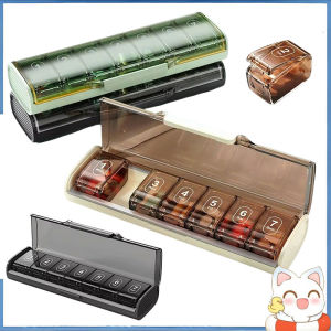 Useful Plastic Pill Storage Box Moisture Proof Large Compartments Pill Case 7 Day Pill Holder Health Care