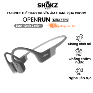 Tai Nghe Bluetooth Thể Thao Truyền Âm Thanh Qua Xương SHOKZ OPEN RUN S803 - Bảo hành 2 năm Chính Hãng - Nghe liên tục 8 giờ - Chống nước chuẩn IP67 - Sạc nhanh 15 giờ