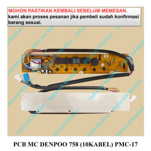 MAINBOARD MESIN CUCI / MODUL MESIN CUCI / PCB MESIN CUCI DENPOO 758 ( 10KABEL ) PMC-17