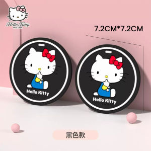 Sanrio Hello Kitty Car Coaster Non-slip Anti-rattle Heat-resistant PVC Cup Mat LLFB174