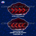 Stoplamp Running Text Animasi Vixion NVL Lampu LED Stop Rem Belakang Variasi Motor. 
