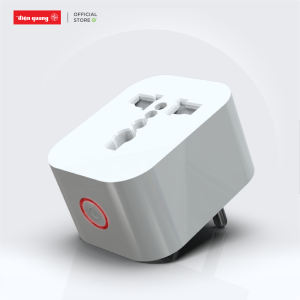 Ổ cắm/phích cắm thông minh wifi Điện Quang bật/tắt từ xa hẹn giờ tự động điều kiển giọng nói. BH 1 đổi 1