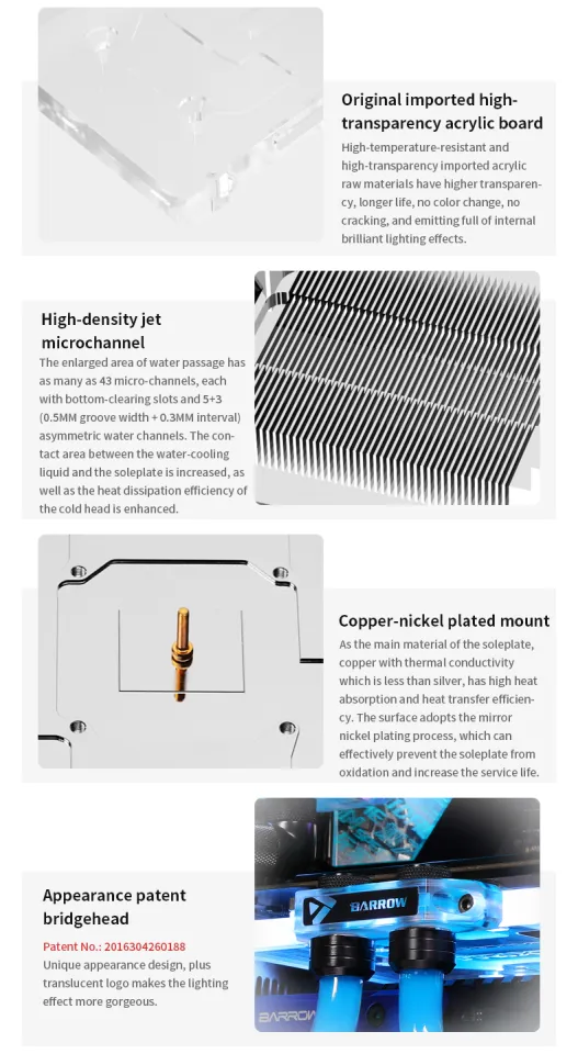 Barrow BS-ASS2080T-PA2, For ASUS ROG STRIX RTX2080Ti 2080 2080S