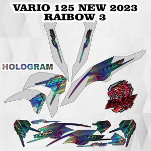 stiker striping vario 125 new 2023-2024 - stiker decal honda vario 125 new 2023-2024 rainbow 3 hologram