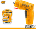 Ingco CSDLI0402 4V Li-Ion Cordless Screwdriver [SS]. 