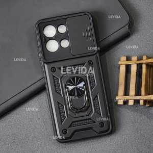 Case Vivo Y28 4G Case Robot Slide Kamera Protect Ringstand