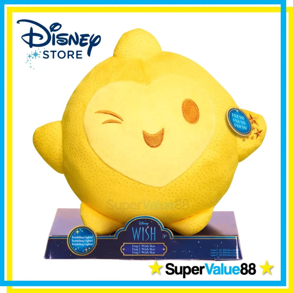 Original Disney Wish Hug Wish Glowing Soft Plush Star with