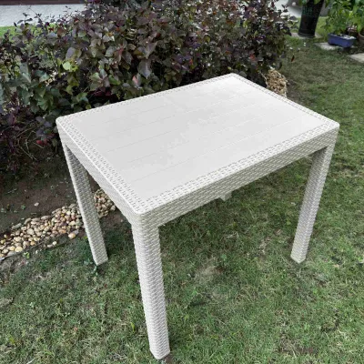 DINING TABLE 24X38 / 32X32 RECTANGLE RATTAN TABLE COMPUTER TABLE OUTDOOR INDOOR SEATING OFFICE TABLE HOME TABLE FURNITURE SUNRISE 24 X38 (TABLE ONLY) 4/6 SEATER #901 JOLLY SANYO