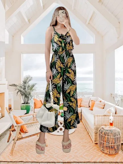 HAWAIIAN JUMPSUIT FOR WOMEN SUMMER OUTFIT FOR WOMEN JUMPSUIT