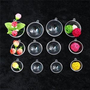 [COD] dgheg Transparent Open Plastic Christmas Decor Ball Bauble Ornament Gift Present Box