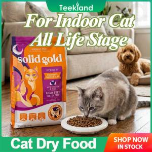 Solid Gold Cat Food 41% High Fresh Chicken Protein No Grain Low Fat Indoor Kibble for All Life Stage Cat