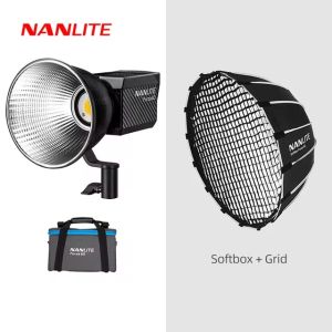 NANLITE Forza 60W 5600K Photography Light Portable Outdoor LED Light Monolight COB Light with Bowens Mount