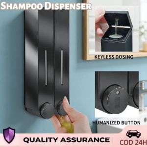 500ML Manual Press Shampoo Dispenser Wall Mounted Bathroom Liquid Containe For Bathroom Hotel