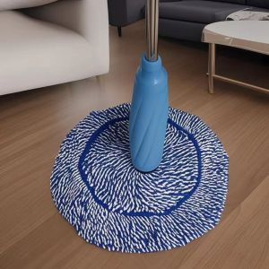 FAJARLAH BARU Alat Dehidrasi 1 Detik Pel Otomatis Pel Lantai Putar Mikrofiber Efisien 360° Biru