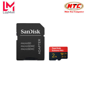 Thẻ Nhớ MicroSDXC SanDisk Extreme Pro V30 U3 4K A2 2000GB (2TB) R250MB/s W150MB/s (Đen đỏ) Nhat Tin Authorised Store