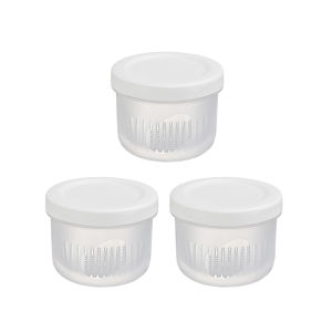 [SG ready stock]Fresh-keeping Drainage Storage Box Fridge Food Storage Box Garlic Onion Ginger Fruit Vegetable Container