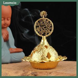 [Leomcio] กระถางธูปหอมกลวงทรงหอคอยสีทองสไตล์อาหรับกระถางธูปสำหรับบ้านโรงแรมธูปเครื่องประดับโยคะ